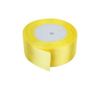 Neel Blue Double Sided Satin Polyester Ribbon Roll, 40mm x 25 Metres in Yellow Neel Blue Yellow