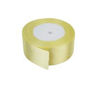 Neel Blue Double Sided Satin Polyester Ribbon Roll, 50mm x 25 Metres in Bright Yellow Neel Blue Bright Yellow