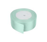 Neel Blue Double Sided Satin Polyester Ribbon Roll, 50mm x 25 Metres in Light Green Neel Blue Light Green