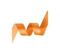 Neel Blue Double Sided Satin Polyester Ribbon Roll, 6mm x 10 Metres in Burnt Orange Neel Blue Burnt Orange