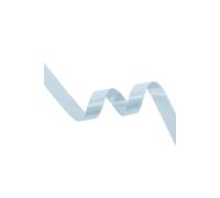 Neel Blue Double Sided Satin Polyester Ribbon Roll, 6mm x 10 Metres in Light Blue Neel Blue Light Blue