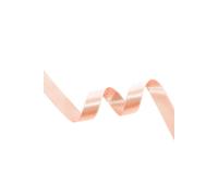 Neel Blue Double Sided Satin Polyester Ribbon Roll, 6mm x 10 Metres in Peach Neel Blue Peach