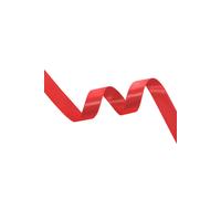 Neel Blue Double Sided Satin Polyester Ribbon Roll, 6mm x 10 Metres in Red Neel Blue Red