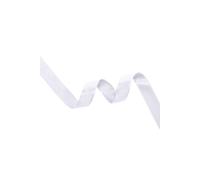 Neel Blue Double Sided Satin Polyester Ribbon Roll, 6mm x 10 Metres in White Neel Blue White