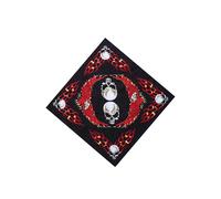 Neel Blue Eagle Printed Cotton Bandana Headband Scarf, 54Cm In Black Black