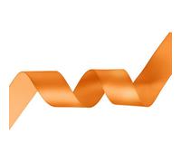 Neel Blue Fluorescent Orange Double Sided Satin Ribbon Polyester Ribbon Roll, 40mm X 10 Metres