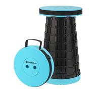 Neel Blue Foldable Telescopic Stool, Portable Collapsible Camping Stool, Light Blue