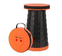 Neel Blue Foldable Telescopic Stool, Portable Collapsible Camping Stool, Orange
