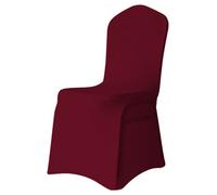 Neel Blue Front Flat Chair Cover For Wedding Decoration, Burgandy - Pack Of 10