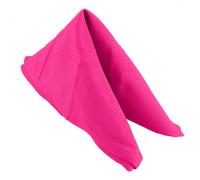 Neel Blue Fuchsia Cotton Polyester Napkins With Hemmed Edges, 20 Inch, Pack Of 10