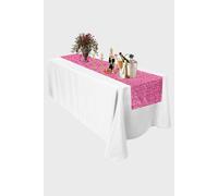 Neel Blue Glitter Sequin Table Runner - 11" x 108" in Baby Pink Neel Blue Baby Pink