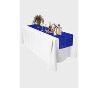 Neel Blue Glitter Sequin Table Runner - 11" x 108" in Blue Neel Blue Blue