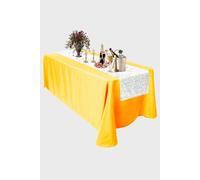 Neel Blue Glitter Sequin Table Runner - 11" x 108" in Silver Neel Blue Silver