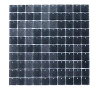 Neel Blue Glitter Shimmer Sequin Wall Panels, 30cm x 30cm in Black | Size: 30 cm x 30 cm Neel Blue Black 30 cm x 30 cm