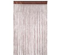 Neel Blue Glitter String Curtain Panel, Ivory, 200cm x 100cm in Burgundy | Size: 100 cm width x 200 cm drop Neel Blue Burgundy 100 cm width x 200 cm drop