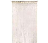 Neel Blue Glitter String Curtain Panel, Ivory, 200cm x 100cm in Ivory | Size: 100 cm width x 200 cm drop Neel Blue Ivory 100 cm width x 200 cm drop