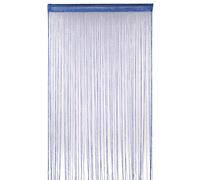 Neel Blue Glitter String Curtain Panel, Polyester Spaghetti Tassel, 200cm x 100cm in Royal | Size: 100 cm width x 200 cm drop Neel Blue Royal 100 cm width x 200 cm drop