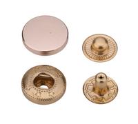 Neel Blue Gold Alloy Cap S Spring Press Stud Rivets 4 Part - 12.5mm