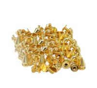 Neel Blue Gold Cone Shaped Studs Long Punk Spike Rivets Studs - 7mm X 13mm, 50Pcs