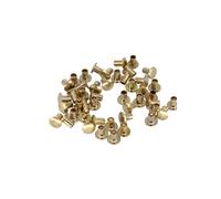 Neel Blue Gold Flat Head Single Cap Semi-Tubular Iron Rivets - 8mmx7.5mm, 100pcs Neel Blue Gold