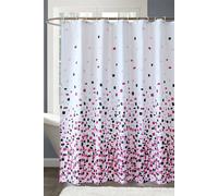 Neel Blue Grey & Black Square Design Shower Curtain - 180cm x 200cm | Size: 180 cm width x 200 cm drop Neel Blue Black 180 cm width x 200 cm drop