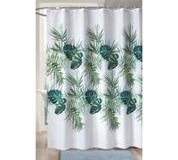 Neel Blue Grey & Black Square Design Shower Curtain - 180cm x 200cm | Size: 180 cm width x 200 cm drop Neel Blue Multicolor 180 cm width x 200 cm drop