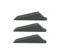Neel Blue Grey Door Wedge Stopper, Non-Slip Rubber Door Stops- Pack of 3 Neel Blue Grey