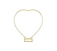 Neel Blue Heart Balloon Arch Stand Party Decoration Balloon Arch Metal Frame - 6.5ft in Gold Neel Blue Gold
