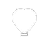Neel Blue Heart Balloon Arch Stand Party Decoration Balloon Arch Metal Frame - 6.5ft in White Neel Blue White