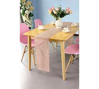 Neel Blue Hessian Table Runner, 29cm x 275cm Jute Fabric Dining Tableware in Dusty Pink | Size: 29 cm x 275 cm Neel Blue Dusty Pink 29 cm x 275 cm