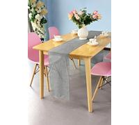 Neel Blue Hessian Table Runner, 29cm x 275cm Jute Fabric Dining Tableware in Grey | Size: 29 cm x 275 cm Neel Blue Grey 29 cm x 275 cm