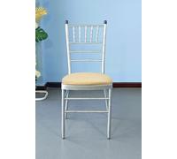 Neel Blue High Back Spandex Dining Chair Pad Covers Removable & Washable Slipcovers in Beige Neel Blue Beige