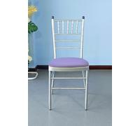 Neel Blue High Back Spandex Dining Chair Pad Covers Removable & Washable Slipcovers in Lavender Neel Blue Lavender