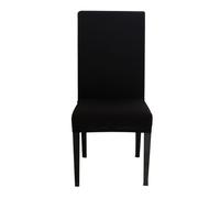 Neel Blue High-Back Spandex Stretch, Universal Armless Chair Protective Slipcover in Black Neel Blue Black