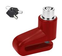 Neel Blue High Security Disc Lock, 2 Keys Wheel Immobiliser Disc Brake Lock, Red