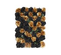 Neel Blue Hydrangea Artificial Flower Wall Panel for Wedding Decoration in Metallic Gold Neel Blue Metallic Gold