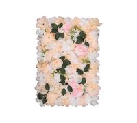 Neel Blue Hydrangea Artificial Flower Wall Panel for Wedding Decoration in Peach Neel Blue Peach