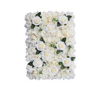 Neel Blue Hydrangea Artificial Flower Wall Panel for Wedding Decoration in White Neel Blue White