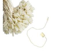 Neel Blue Ivory 7 Inch Nylon String Hang Tag With Snap Lock Pin, 100Pcs