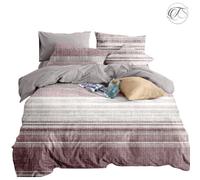 Neel Blue King Size Printed Duvet Cover & 2 Matching Pillow Cases - Pink
