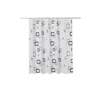 Neel Blue Mandala Polyester Shower Curtain, Water-Resistant Bathroom Curtain With 12 Hooks - 180x200cm in White | Size: 180 cm width x 200 cm drop Neel Blue White 180 cm width x 200 cm drop