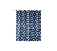 Neel Blue Mandala Polyester Shower Curtain, Water-Resistant Bathroom Curtain With 12 Hooks - 180x200cm in Blue | Size: 180 cm width x 200 cm drop Neel Blue Blue 180 cm width x 200 cm drop