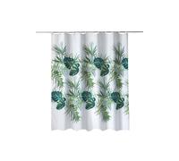 Neel Blue Mandala Polyester Shower Curtain, Water-Resistant Bathroom Curtain With 12 Hooks - 180x200cm in Green | Size: 180 cm width x 200 cm drop Neel Blue Green 180 cm width x 200 cm drop