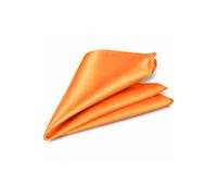 Neel Blue Men's Pocket Square - Square Satin Handkerchief in Orange Neel Blue Orange One Size