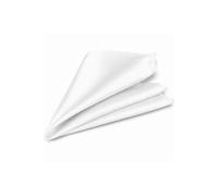 Neel Blue Men's Pocket Square - Square Satin Handkerchief in White Neel Blue White One Size