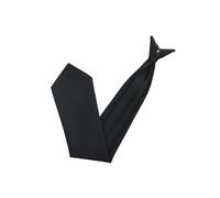 Neel Blue Men's Polyester Clip On Pre-Tied Neck Tie in Black Neel Blue Black One Size