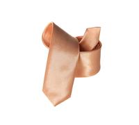 Neel Blue Men's Satin Polyester Slim Neck Tie in Cream Neel Blue Cream One Size