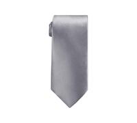 Neel Blue Men's Satin Polyester Slim Neck Tie in Silver Neel Blue Silver One Size