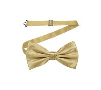 Neel Blue Men's Stylish Bow Ties Colourful Plain Solid Satin Polyester Adjustable Pre-Ties in Beige Neel Blue Beige One Size