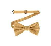 Neel Blue Men's Stylish Bow Ties Colourful Plain Solid Satin Polyester Adjustable Pre-Ties in Cream Neel Blue Cream One Size